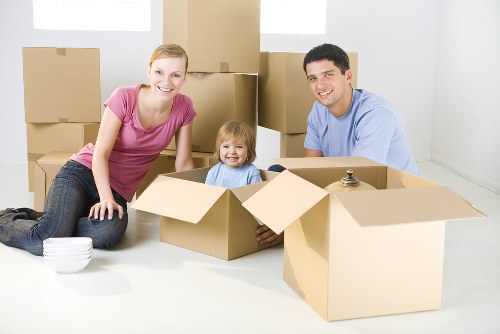 Removals van prepared for a move in Westbrompton