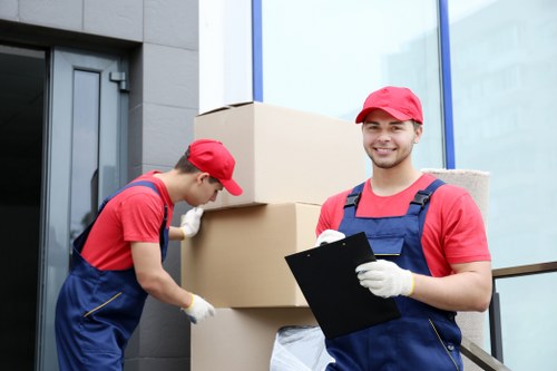 Professional movers helping with a residential move in Westbrompton