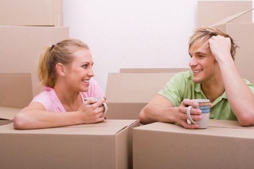 Furniture pick-up van and loading process serving Westbrompton customers