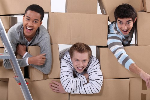 Commercial moving team assisting an office relocation near Westbrompton