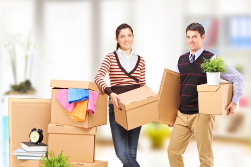 Local office removals team managing access and parking challenges in Westbrompton