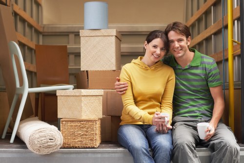 Professional movers managing a West Brompton property transition