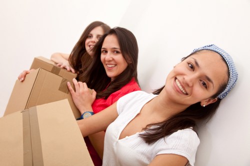 Flat move in Westbrompton with careful access planning
