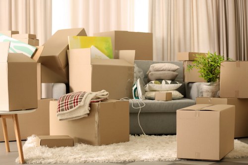 Secure transport of household items by a man and van service