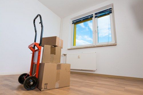 Commercial removal team managing office relocation near Westbrompton